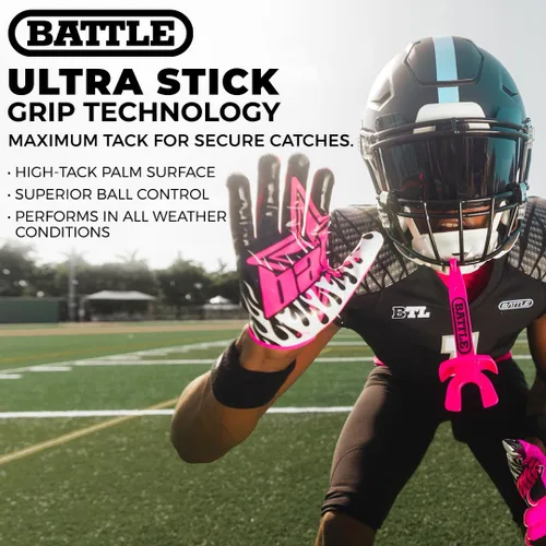 Vista 16 de Battle Guantes deportivos con receptor de velocidad Doom Blanco