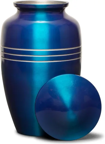 Vista 14 de Eternal Harmony Urna grande para cenizas, jarrón de cremación masculino y femenino para cenizas humanas, sello seguro y bolsa de terciopelo, jarrón