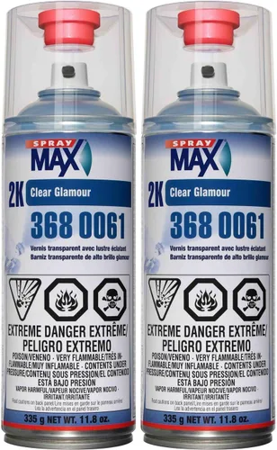 Vista 11 de USC Spraymax 2K Aerosol Transparente Glamour De Alto Brillo