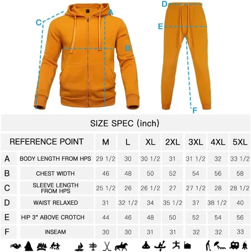 Vista 6 de Chándal para hombre, chamarras y pantalones de 2 piezas