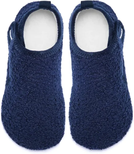 Vista 4 de Heiiwarm Pantuflas de invierno cálidas para interiores, ligeras, para el dormitorio, calcetines descalzos para la casa (bebéniño pequeñoniño grande)