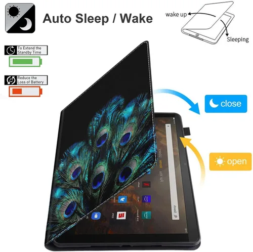 Vista 5 de Funda para Amazon Kindle Fire Max 11 (13ª generación, versión de 2023) 11, funda plegable de ajuste delgado con encendido/apagado automático