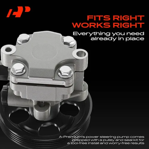 Vista 3 de A-Premium Bomba de dirección asistida, con polea, compatible con Subaru Impreza 2002-2003, 2.0L, repuesto # 34430-FE002