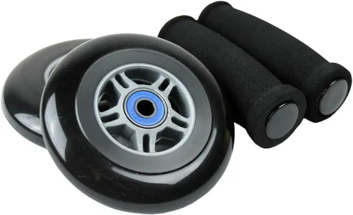 Vista 8 de TGM Skateboards Ruedas de repuesto para scooter, rodamientos ABEC 7, empuñaduras de manillar Azul/Azul