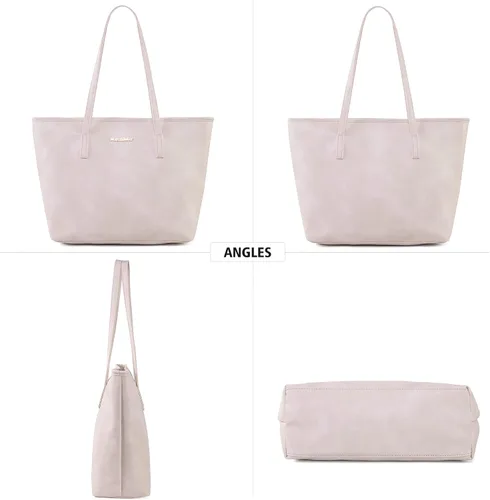 Vista 6 de Montana West Tote Bags Vegan Leather Purses and Handbags for Women Top Handle Ladies Shoulder Bags