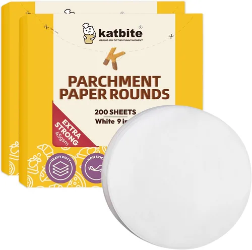 Vista 19 de Katbite - Rondas de papel pergamino de servicio pesado de 4 pulgadas, 200 piezas de rondas de papel pergamino para masas, uso para hornear pequeños