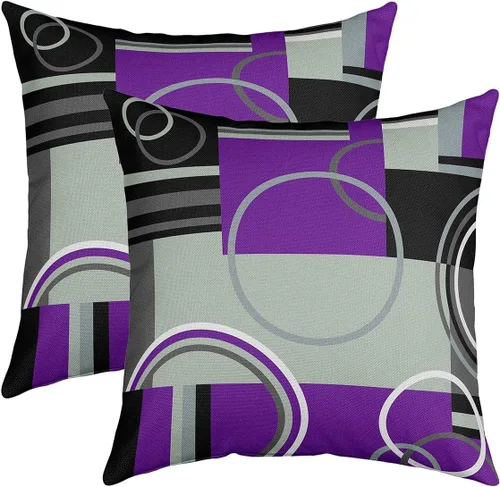 Vista 19 de Juego de 2 fundas de almohada de panal de abeja de 16 x 16 pulgadas, fundas de cojín geométricas hexagonales, fundas de almohada de colmena