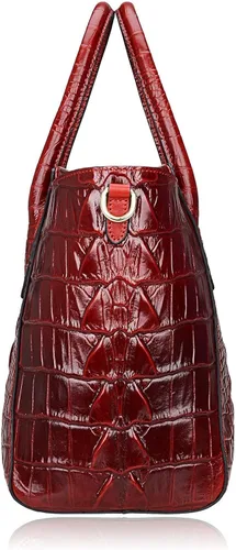 Vista 5 de PIJUSHI Bolsos de cocodrilo en relieve para señoras diseñador monederos asa superior bolsa de hombro paquete con pulsera cartera para mujer piel