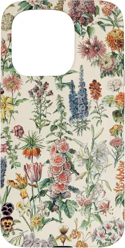 Vista 14 de Cute Flowers Vintage Botanical Flower Illustration Case for iPhone 17