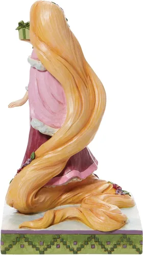 Vista 2 de Enesco Jim Shore Disney traditions - Figura de Rapunzel con regalos, 7.25 pulgadas de alto