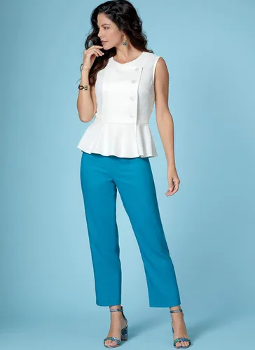 Vista 8 de Lifestyle Wardrobe - Blusa sin mangas para mujer, fácil de coser, con patrones de costura