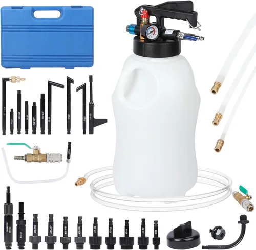 Vista 7 de Kit de Bomba de Transferencia de Líquido de Transmisión de 8L con 26PCS de Adaptadores ATF, Extractor de Aceite Automático y Dispensador Neumático