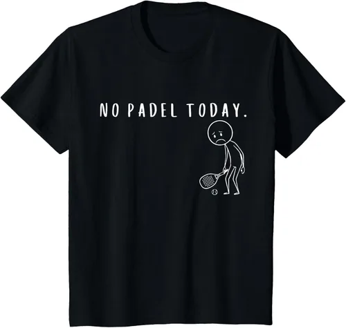Vista 42 de No Padel Today Funny Padel Stickman Padel Playera Jugador de Tenis