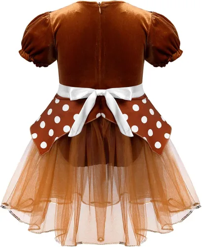 Vista 2 de ChICTRY - Vestido de tutú para bebé, diseño de reno de Navidad, una pieza