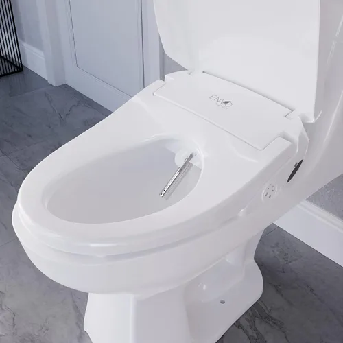 Vista 2 de ANZZI Asiento eléctrico elegante del bidé para los retretes alargados Blanco