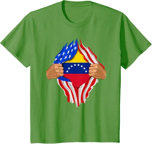 Vista 15 de Camiseta Venezuelan Blood Inside Me Regalo de la bandera de Venezuela, Blanco