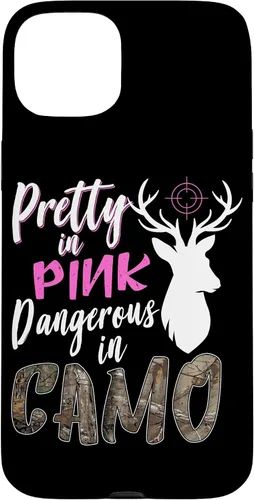 Vista 9 de Funny Pink Camo Hunting Graphic Women Deer Buck Hunters Case for iPhone 17