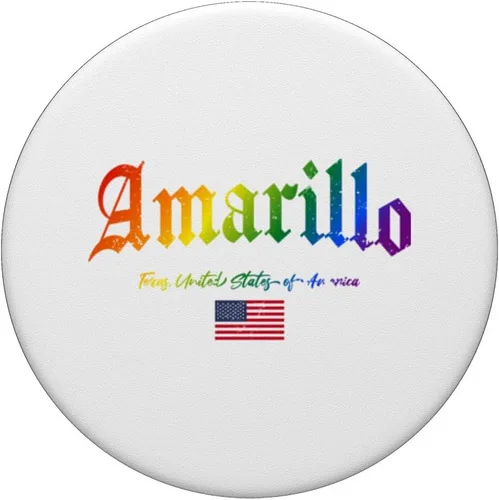 Vista 3 de Amarillo Gothic Design Lgbtqai+ rainbow Version PopSockets Adhesive PopGrip