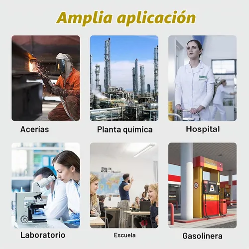 Vista 8 de Estación de lavado de ojos de emergencia combinada de acero inoxidable 304