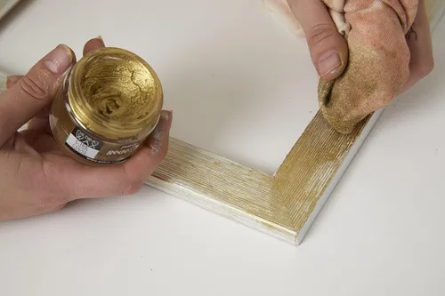 Vista 4 de Pebeo Cera dorada – Pasta dorada metálica, cera antigua para muebles, yeso, vidrio, papel, metal y más, suministros de arte y manualidades, tarro