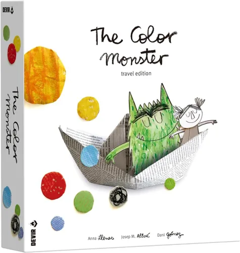Vista 3 de Devir - Juego de mesa The Color Monster, juego cooperativo para niños sobre emociones y memoria, juego educativo familiar para niños, a partir de 3