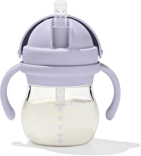 Vista 8 de OXO Tot Transitions Vaso con Pajita con Asas Extraíbles - 6 oz. - Blossom