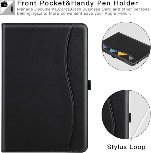 Vista 5 de Funda para iPad mini 5 2019/Mini 4 3 2 1 de 7.9 pulgadas, Cubierta Folio de Soporte de Cuero PU Premium con función de encendido y apagado
