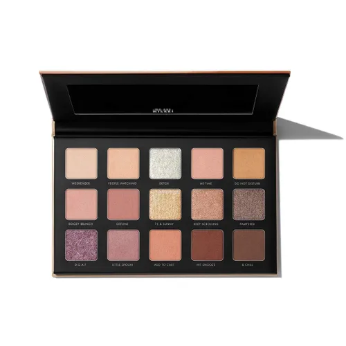 Vista 6 de Milani - Paleta de sombras de ojos doradas - 15 colores altamente pigmentados mate brillo sombra de ojos paleta de maquillaje