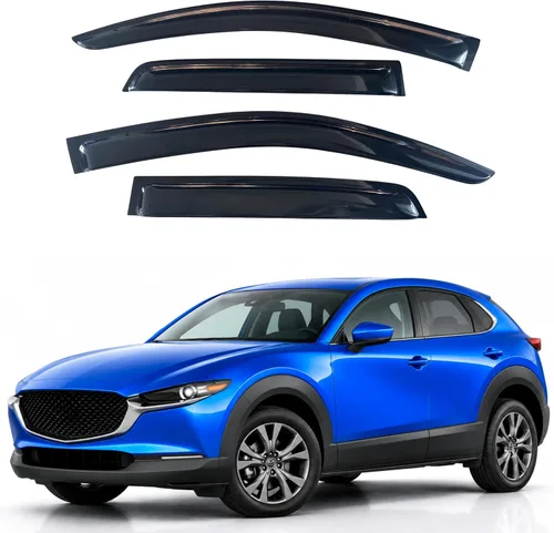 Vista 70 de Visera de ventana IG para Ford Focus Sedán y Hatchback 2012-2018, Protector de ventana lateral para lluvia y viento estilo Mugen, extra duradero