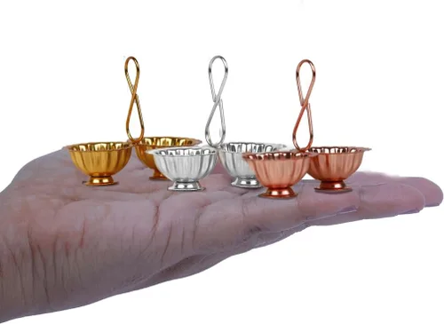 Vista 3 de Shubhkart Haldi Kumkum Stand - Surtido (paquete de 3)