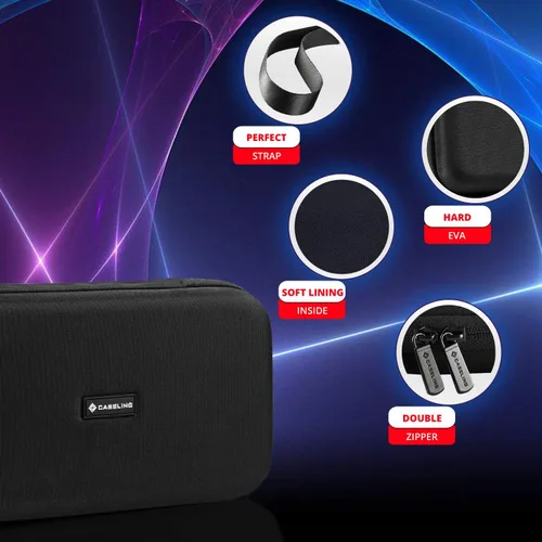 Vista 8 de Hard Storage Case for 1400 Cards - Interior Size: 17.5" x 2.5" x 3.5" - Includes 5 Dividers - Zippered Hard Shell Case - Sports Cards, Card Game