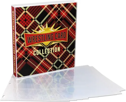 Vista 10 de UniKeep WWE WrestleMania - Carpeta de almacenamiento de tarjetas coleccionables con temática de WWE - Viene con 20 páginas de tarjetas