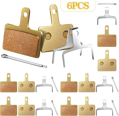 Vista 3 de 6 pastillas de freno de bicicleta compatibles con Shimano Deore TRP Tektro Br-M575 M525 M515 T615 T675 M505 M495 M486 M485 M475 M465 M447 M446 M445