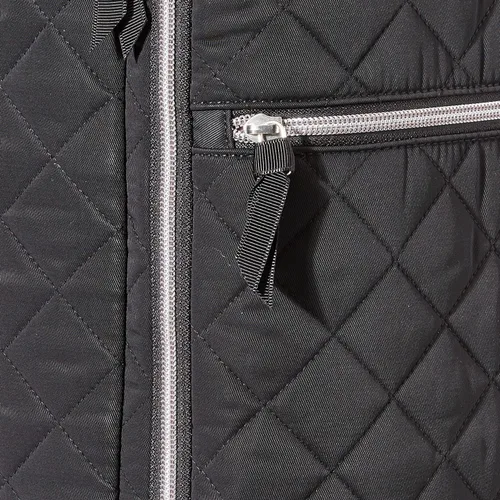 Vista 4 de Vera Bradley Mochila convertible y plana de sarga de rendimiento para mujer, Negro