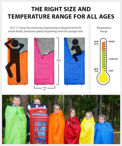 Vista 4 de Bolsa de dormir para uso en interiores y exteriores. Ideal para niños, niñas, adolescentes y adultos. Estas bolsas ultraligeras y compactas son