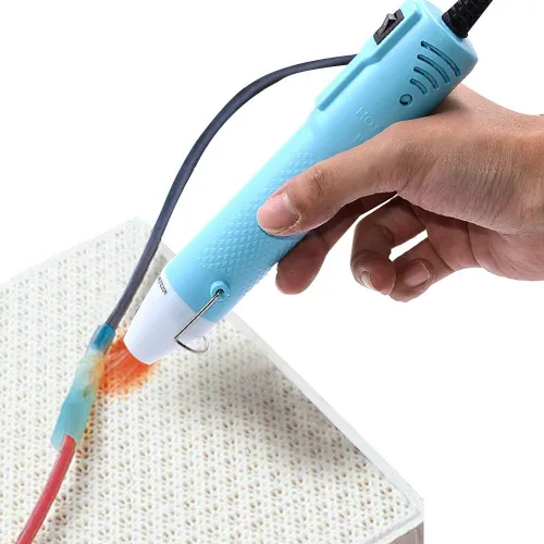 Vista 6 de Mofa - Pistola de calor, mini pistola de aire caliente, herramientas de pistola retráctil con soporte para bricolaje en relieve y secado de pintura