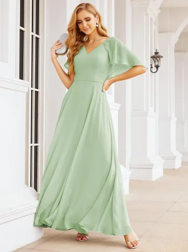 Vista 4 de Numbersea Vestidos de madre de la novia para boda, formal, vestido de fiesta de noche, vestido de graduación con capa