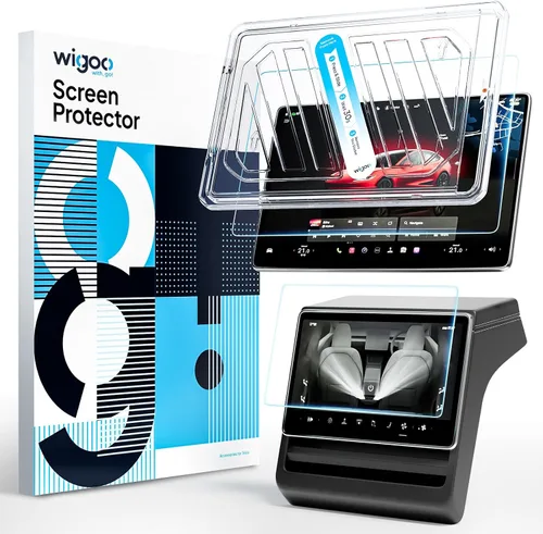 Vista 7 de Wigoo Tesla Model Y & Model 3 Protector de Pantalla Mate [No Más Reflejos y Huellas Dactilares] Model Y(2020~2025)/Model 3(2017~2023) Accesorios