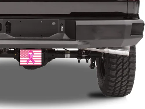 Vista 3 de Tapón para enganche de remolque con la bandera estadounidense de Estados Unidos, diseño patriótico de Estados Unidos para mujeres