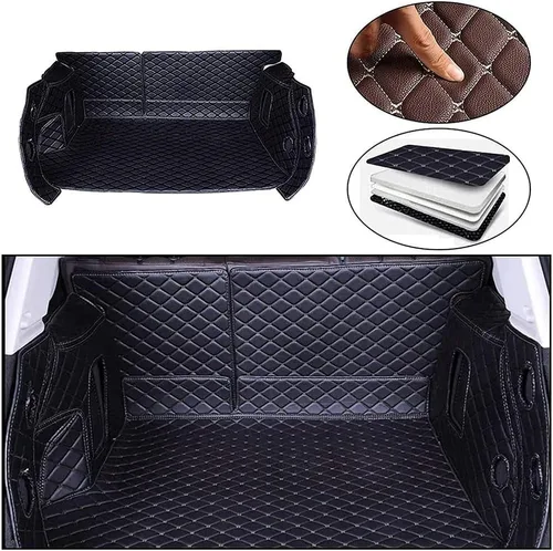 Vista 4 de WSNDY for Nissan Null 2017 2018 2019 2020 2021 2022 2023 Car Rear Trunk Mat Leather Full Coverage Waterproof Boot Liner Mats Carpets Protector Pad