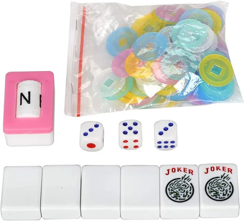 Vista 7 de C&H Solutions American Mah Jongg - Juego completo, 166 azulejos con estante combinado todo en uno con bolsa suave