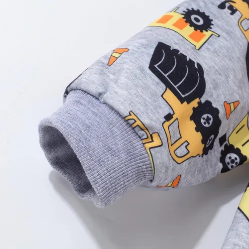 Vista 7 de Popshion - Sudaderas de dinosaurios para niños, pulóveres deportivos de caricaturas de manga larga, tallas 1-7T