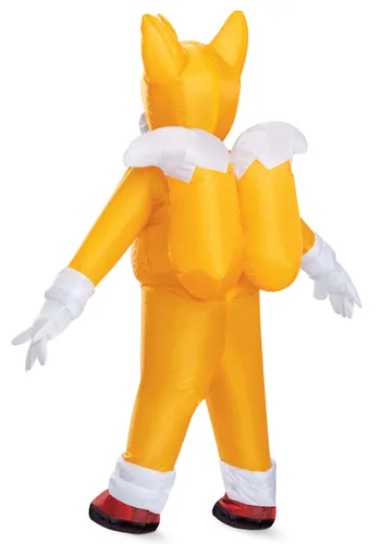 Vista 3 de Disfraz Inflable de Tails de Sonic the Hedgehog para Niños Multicolor