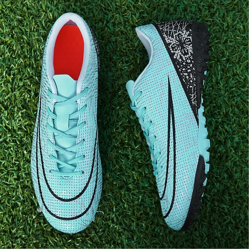 Vista 5 de HaloTeam Zapatos de fútbol para hombre, botas de fútbol para hombre, botas de fútbol de césped para entrenamiento profesional al aire libre