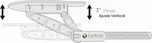 Vista 7 de EarthLite Caballete para Cama de Masaje con Apoyacabeza Ajustable Deluxe - Plataforma de Apoyacabeza Completamente Ajustable y Duradera para Sillas