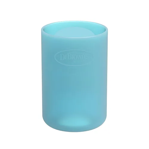 Vista 18 de Dr. Brown's Options+ Funda estrecha para botella de vidrio, 100% silicona, rosa, sin BPA, 4 onzas, paquete de 1