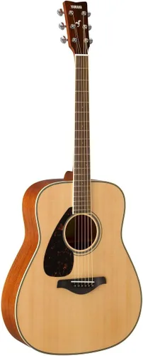 Vista 7 de Yamaha fg820 Guitarra Acústica, color natural, Natural