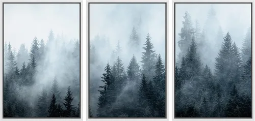 Vista 120 de wall26 Lienzo enmarcado para pared, juego de arte debajo de los tallos de bambú verde, naturaleza, desierto, fotografía, realismo, contemporáneo