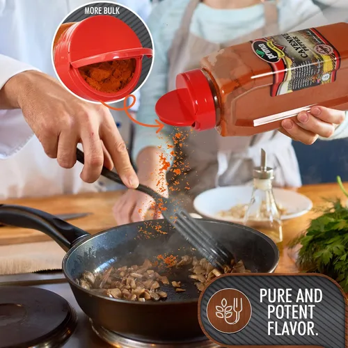 Vista 2 de Prima Spice - Pimienta de cayena en polvo a granel de 1 libra, 60,000 SHU (extra caliente), totalmente natural, sin gluten, pimienta roja molida