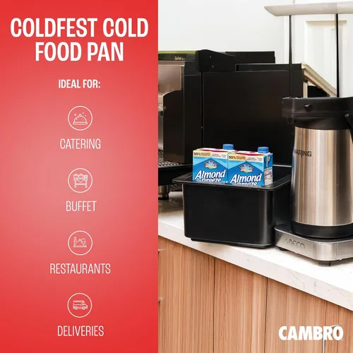 Vista 2 de Cambro 26CF148 - Sartén para alimentos fríos - Cold Fest - Caja de tamaño medio de 1